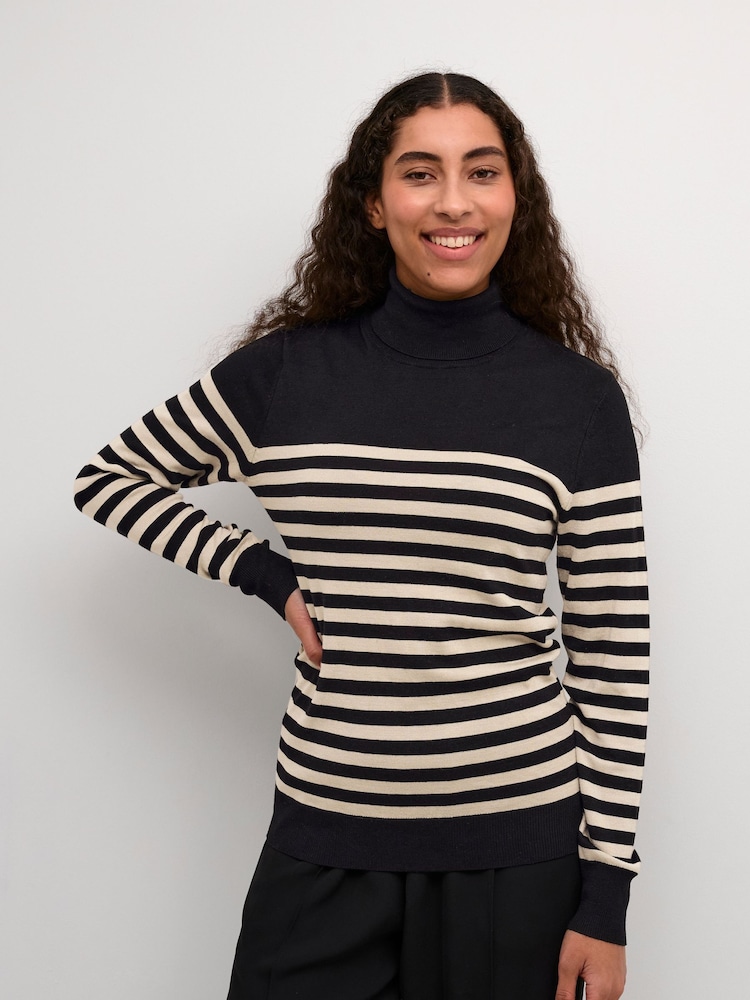 Kaffe Slim Fit KAlizza Roll Neck Pullover Jumper - Image 2 of 6