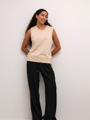 Kaffe KAlizza Round Neck Sleeveless Pullover Jumper - Image 3 of 6