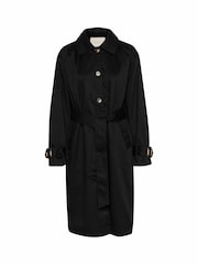 Kaffe KAelise Knee Length Buttons Trench Coat - Image 4 of 5