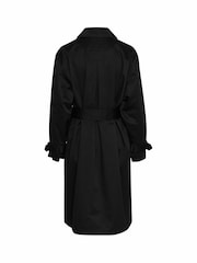 Kaffe KAelise Knee Length Buttons Trench Coat - Image 5 of 5