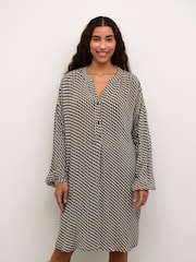 Kaffe KAamber Knee Length Long Sleeve Dress - Image 1 of 6