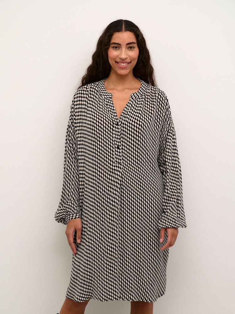Kaffe KAamber Knee Length Long Sleeve Dress - Image 1 of 6