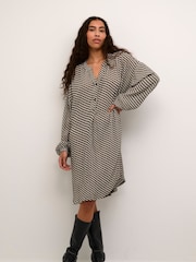 Kaffe KAamber Knee Length Long Sleeve Dress - Image 3 of 6