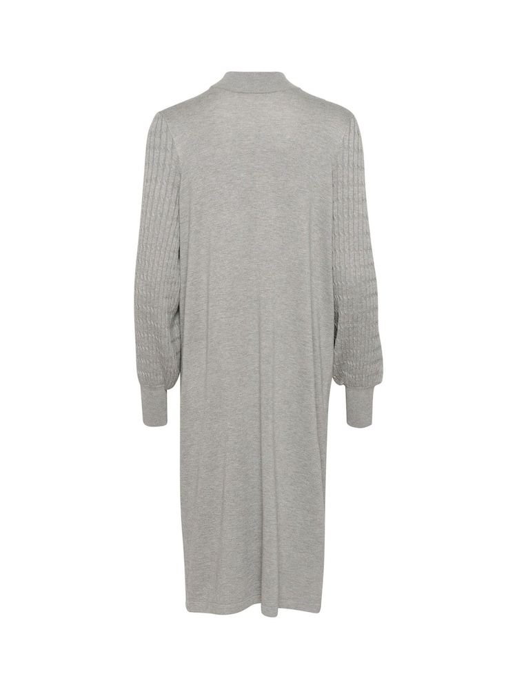 Kaffe KAnanna Long Sleeve High Neck Knit Dress - Image 4 of 4