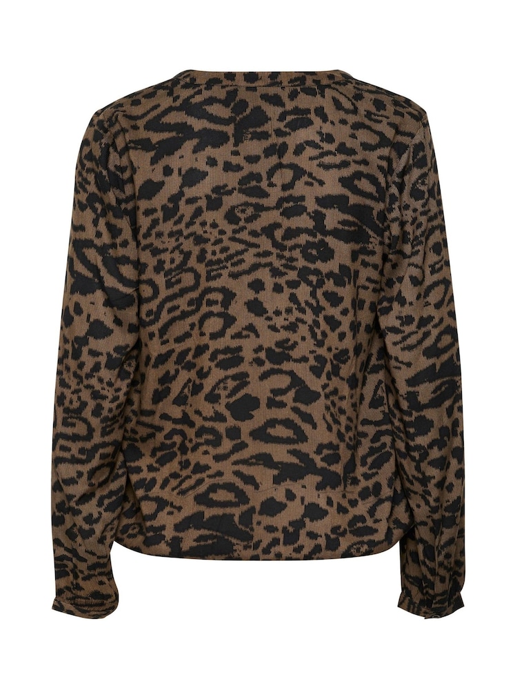 Kaffe KAditte V-Notch Neck Elastic Hem Blouse - Image 6 of 6