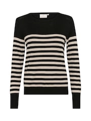 Kaffe Slim Fit KAlizza Striped Pullover Jumper - Image 4 of 5