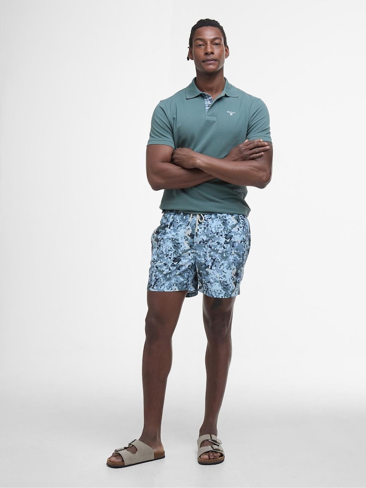 Barbour® Vintage Teal 100% Cotton Classic Polo Shirt - Image 4 of 6