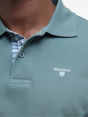Barbour® Vintage Teal 100% Cotton Classic Polo Shirt - Image 5 of 6