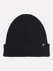 New Balance Black Tab Beanie Hat - Image 1 of 3