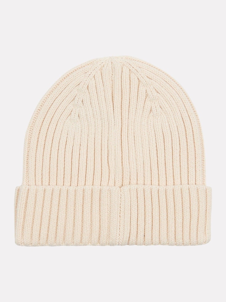 New Balance White Tab Beanie Hat - Image 2 of 3