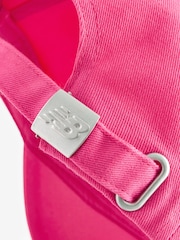 New Balance Pink Stacked Logo Cap - Image 6 of 6