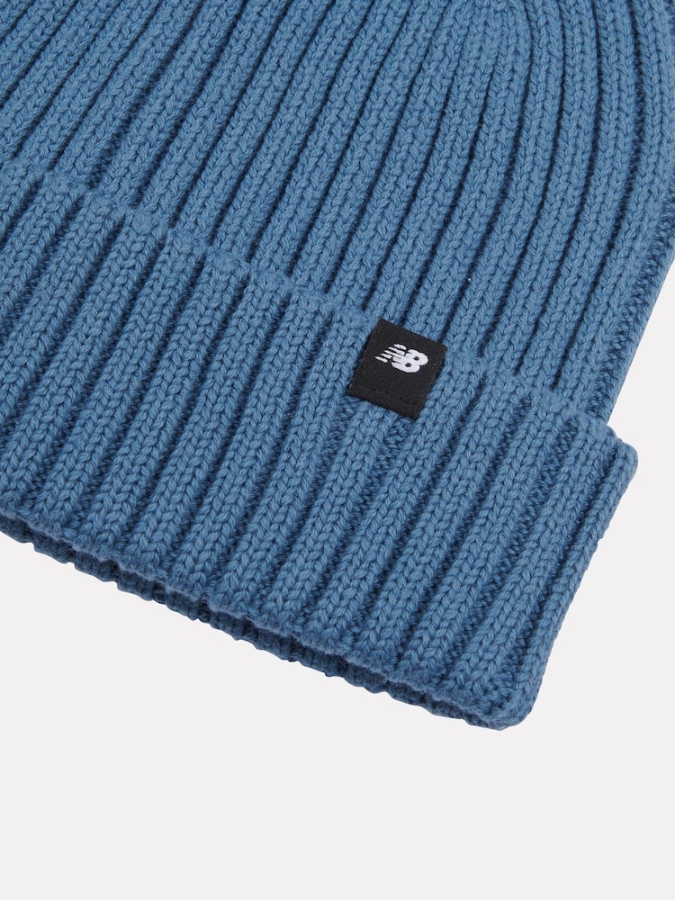 New Balance Blue Tab Beanie Hat - Image 3 of 5