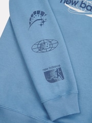 New Balance Blue Boys Global Sweatshirt - Image 10 of 10