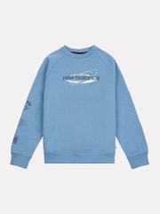 New Balance Blue Boys Global Sweatshirt - Image 7 of 10