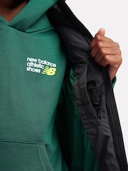 New Balance Black Boys Graphic Logo Quilted Gilet - Image 6 of 10