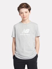 New Balance T-Shirt mit gestapeltem Logo für Jungen 100% Baumwolle - Bild 1 von 7