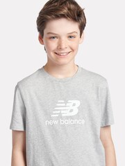 New Balance T-Shirt mit gestapeltem Logo für Jungen 100% Baumwolle - Bild 4 von 7