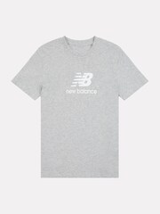 New Balance T-Shirt mit gestapeltem Logo für Jungen 100% Baumwolle - Bild 5 von 7