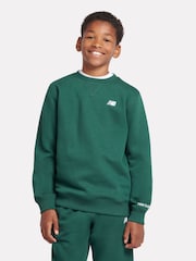 New Balance Green Boys Small Logo Sweatshirt - Image 1 of 9