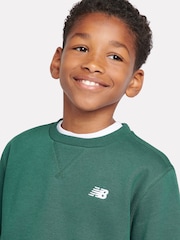 New Balance Green Boys Small Logo Sweatshirt - Image 4 of 9
