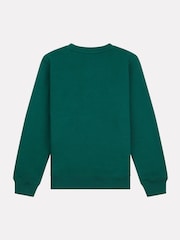 New Balance Green Boys Small Logo Sweatshirt - Image 8 of 9