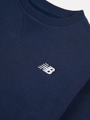 New Balance Dark Blue Boys Small Logo Sweatshirt - Image 9 of 9
