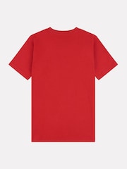 New Balance Red crome Kids Jersey Stacked 100% Cotton Logo T-Shirt - Image 5 of 6