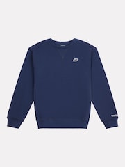 New Balance Blue Boys 100% Cotton Premium Loopback Sweatshirt - Image 7 of 9
