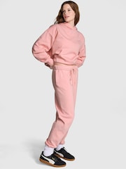 Victoria's Secret PINK Dusk Pink Shine Cuffed Fleece Joggers - Image 1 of 4