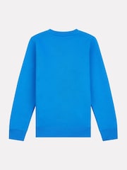 New Balance Blue Boys Stacked Logo Sweatshirt - Image 2 of 3