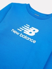 New Balance Blue Boys Stacked Logo Sweatshirt - Image 3 of 3