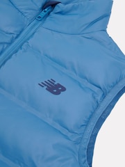 New Balance Blue Boys Bond Quilted Gilet - Image 4 of 4