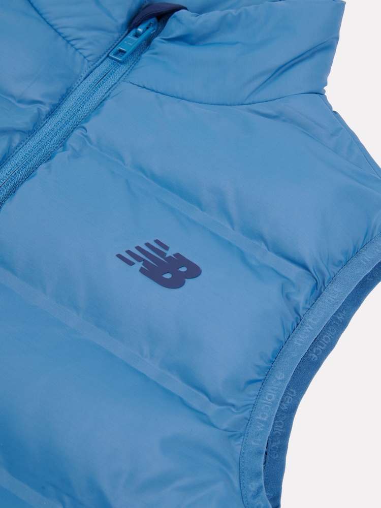 New Balance Blue Boys Bond Quilted Gilet - Image 4 of 4