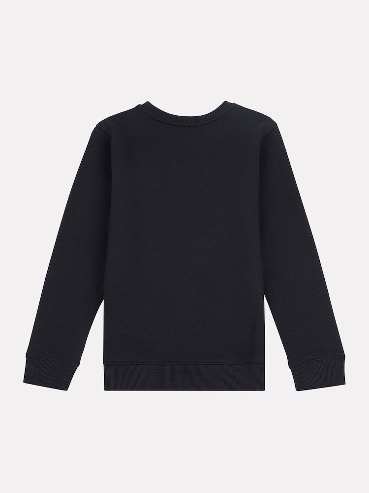 Zwart - New Balance sweatshirt met gestapeld logo voor jongens - Image 7 of 8