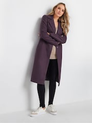 Long Tall Sally Purple Single Breasted Coat - Image 2 of 5