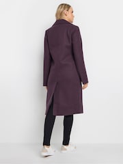 Long Tall Sally Purple Single Breasted Coat - Image 3 of 5