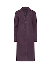 Long Tall Sally Purple Single Breasted Coat - Image 5 of 5