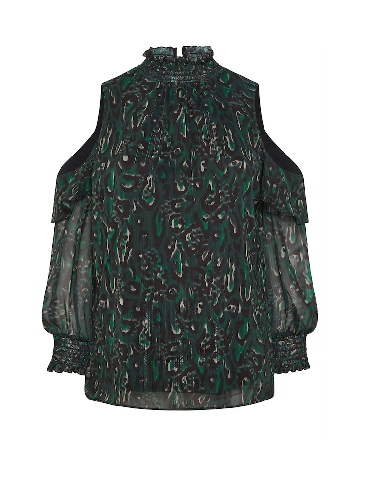 Blusa de hombros descubiertos con detalles fruncidos London de Yours Curve - Imagen 4 de 4 Blusa de hombros descubiertos con detalles fruncidos London de Yours Curve - Imagen 4 de 4