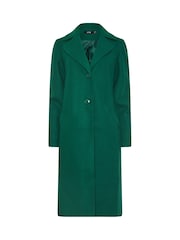 Long Tall Sally Green Single Breasted Coat - Image 5 of 5