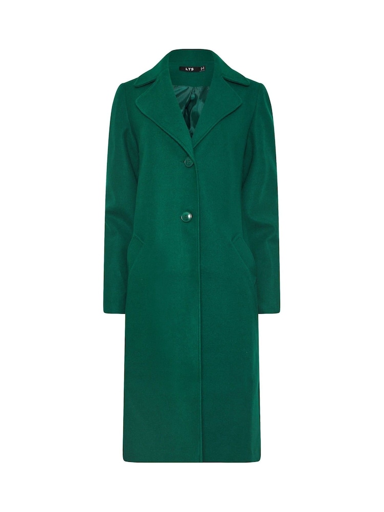 Long Tall Sally Green Single Breasted Coat - Image 5 of 5