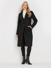 Long Tall Sally Black Single Breasted Coat - Image 2 of 5