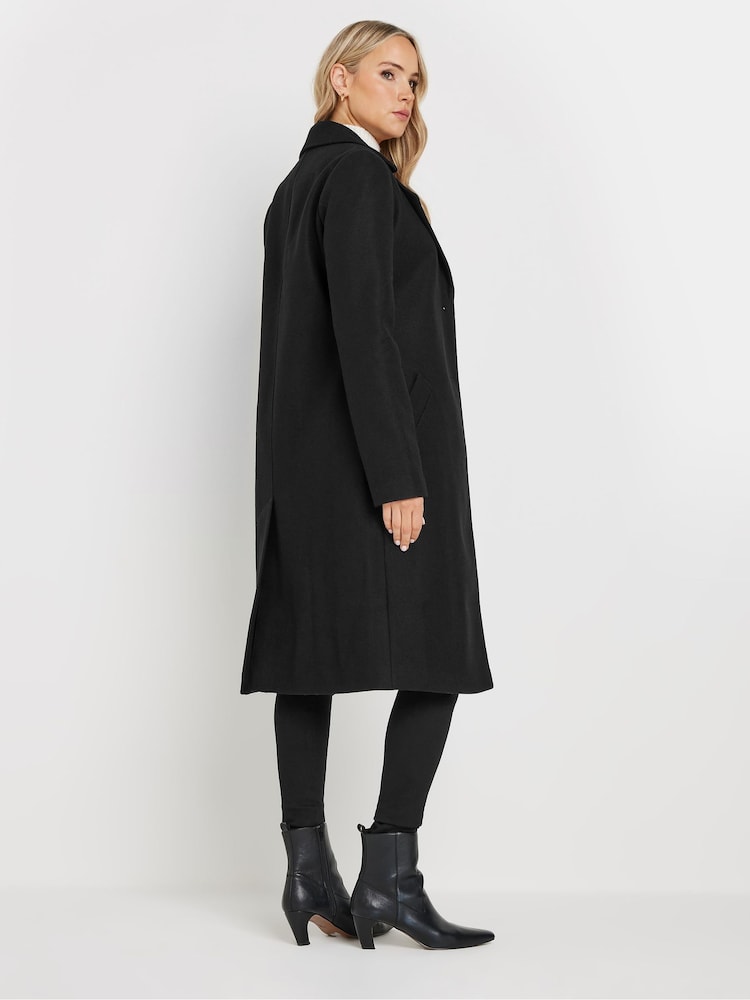 Long Tall Sally Black Single Breasted Coat - Image 3 of 5