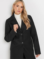 Long Tall Sally Black Single Breasted Coat - Image 4 of 5