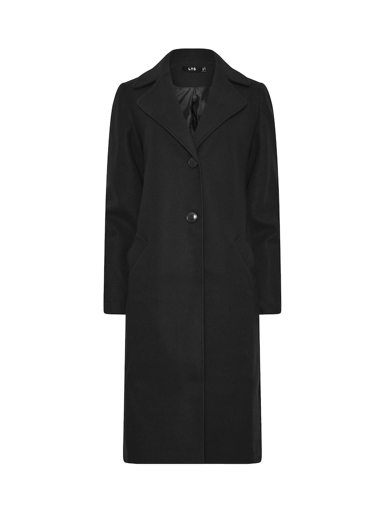 Long Tall Sally Black Single Breasted Coat - Image 5 of 5