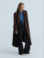 Joseph Brown Cenda Double Face Cashmere Coat - Image 1 of 5