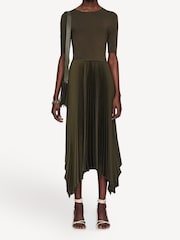 Joseph Green Darno Knit Plisse Midi Dress - Image 1 of 6