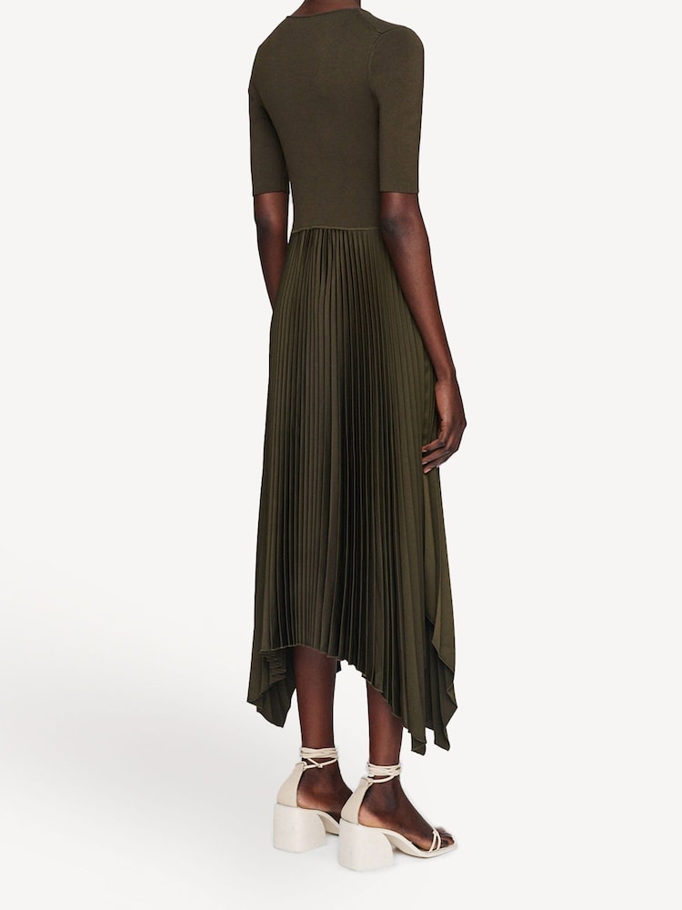 Joseph Green Darno Knit Plisse Midi Dress - Image 2 of 6