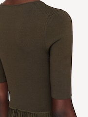 Joseph Green Darno Knit Plisse Midi Dress - Image 3 of 6