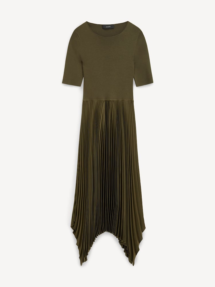 Joseph Green Darno Knit Plisse Midi Dress - Image 6 of 6