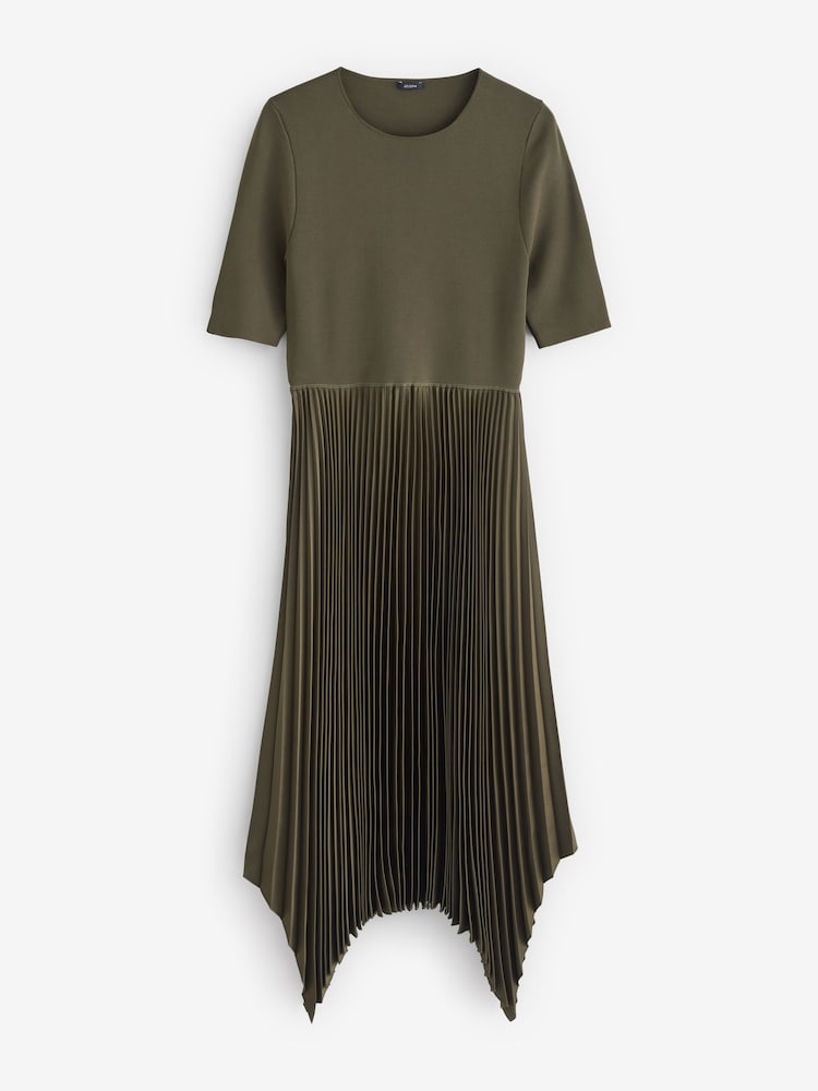 Joseph Green Darno Knit Plisse Midi Dress - Image 1 of 2
